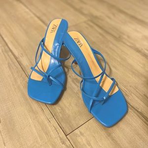 Zara Baby Blue Heels Size 37